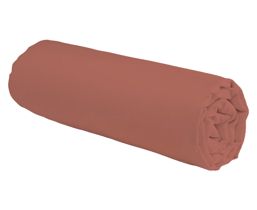 Drap-housse Coton Terracotta Bonnet 30 - 90x200 cm
