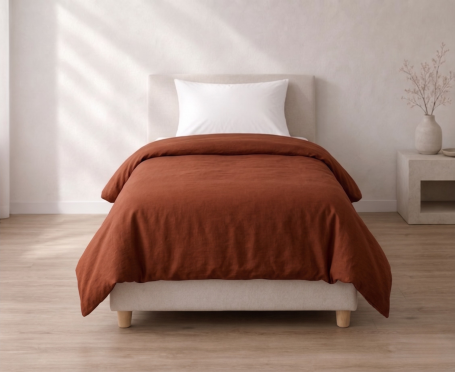 Housse de couette percale Henna - 140X200 cm