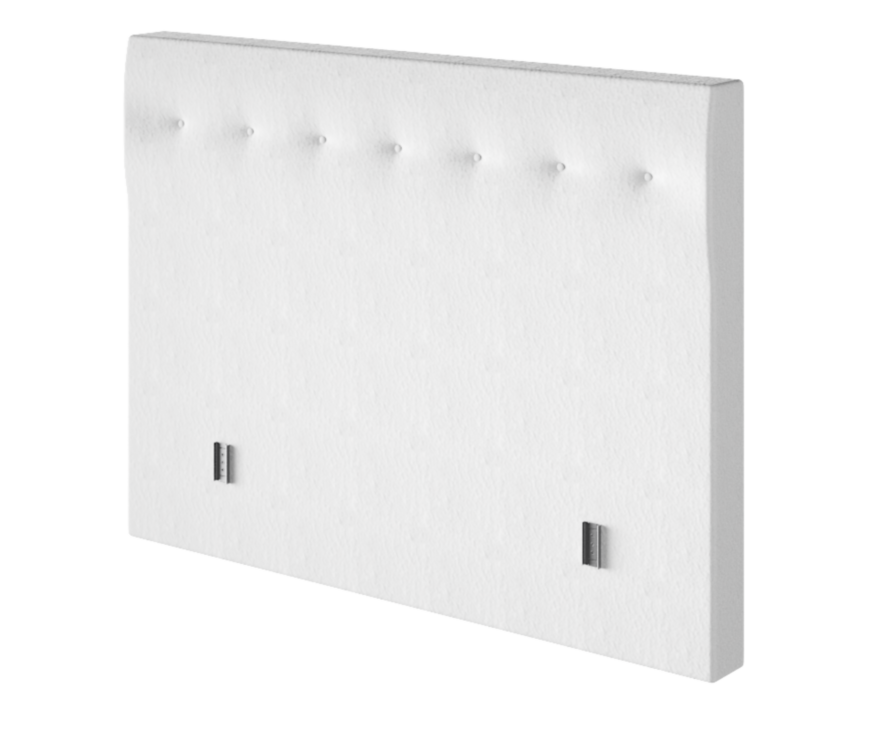 Tête de lit Kalmia Boucle Blanc 180 - H120 cm
