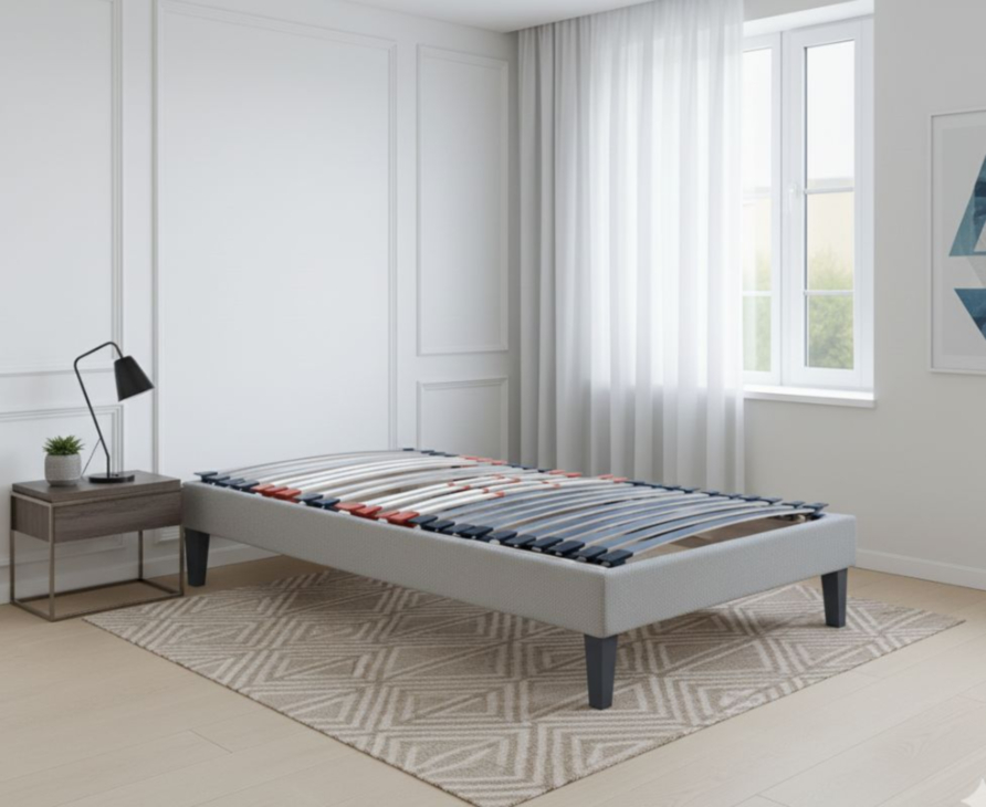Sommier électrique Essentiel Plus Gris – 90x190 cm 