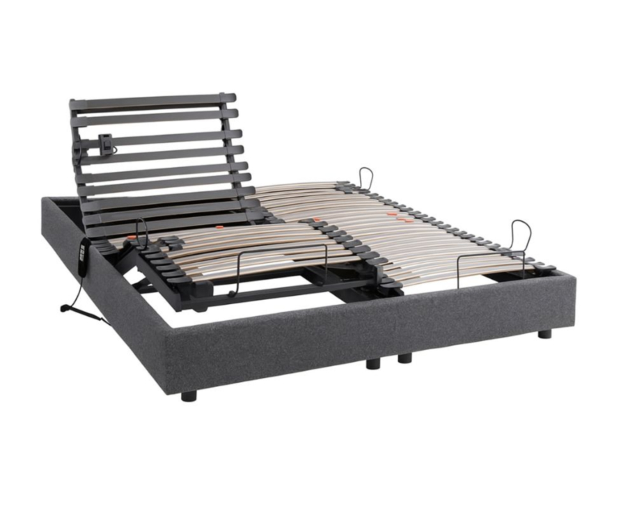 Sommier Sommeil Plus gris granit - 180X200 cm
