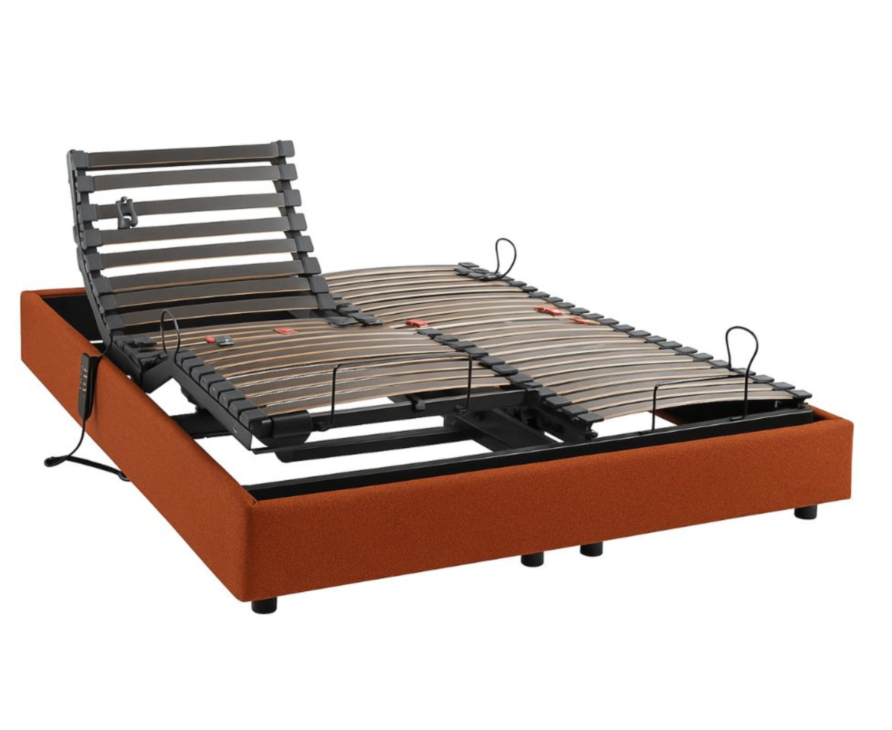 Sommier Sommeil Plus terre de sienne - 180x200cm