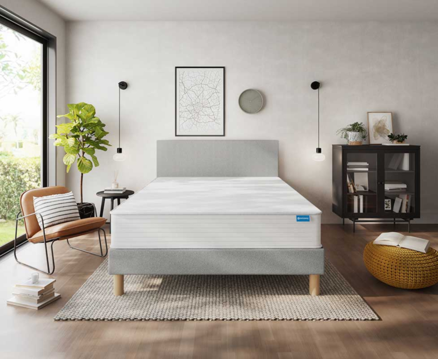 Sommier Tapissier Cosmos Deco Ashgrey - 140x190 cm