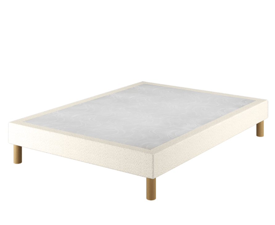 Sommier Cosmos Deco Boucle Blanc - 140x190 cm