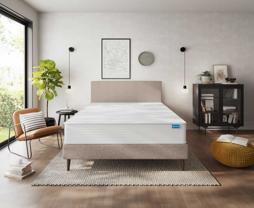 Sommier Tapissier Calla Deco Taupe - 140x200 cm