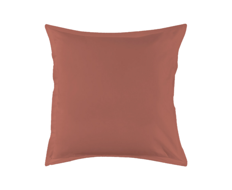 Taie d'oreiller Coton Terracotta - 63x63 cm