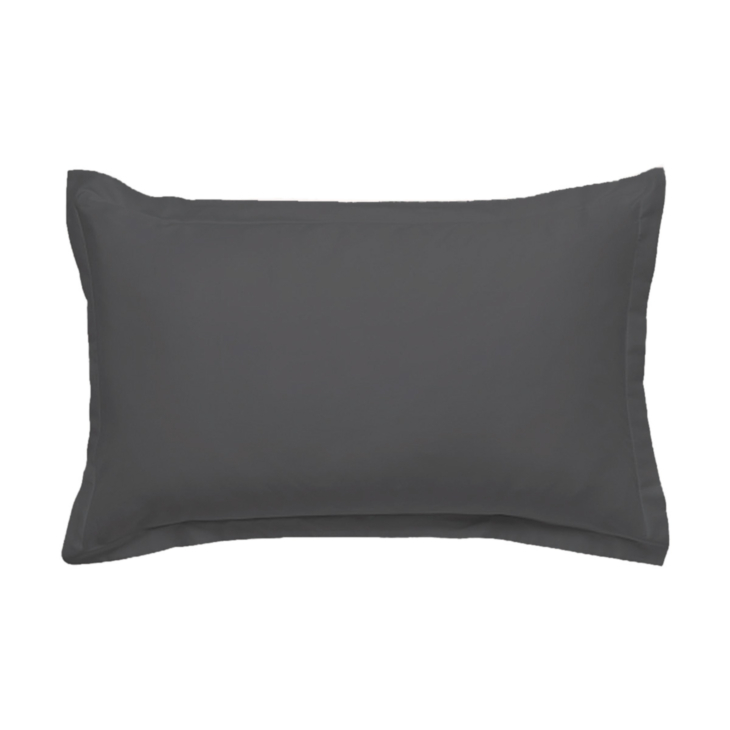 Taie d'oreiller percale Gris Fonce - 50x70 cm