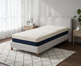 matelas Aurore 90x190 cm ressorts ensachés confort équilibré vue principale