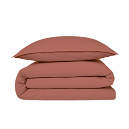 Housse de couette Coton Terracotta - 200x200 cm
