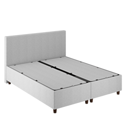Lit Coffre Alpha Gris clair - 180x200 cm