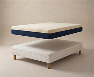 Ensemble matelas Aurore / sommier Cirse - 140x190 cm