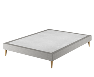 Sommier Tapissier Cirse Deco Ashgrey - 160x200 cm