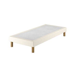 Sommier Tapissier Cirse Deco Boucle Blanc - 80x200 cm