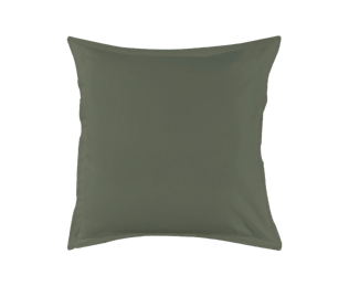 Taie d'oreiller Coton Kaki - 63x63 cm