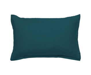 Taie d'oreiller Coton Petrole - 40x60 cm