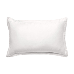 Taie d'oreiller percale Blanc - 50x70 cm
