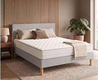 Ensemble literie Leon Gris - 140 x 200 cm