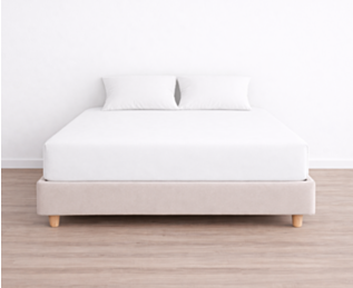 Drap-housse 100% Coton Blanc - Bonnet 25 - 160x200 cm