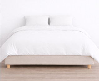 Housse de couette 100 % Coton Blanc - hauteur 25 - 200x200 cm 