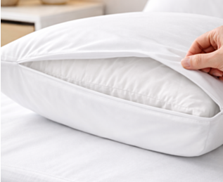 Protège Oreiller Imperméable Lyocell Blanc - 50x70 cm