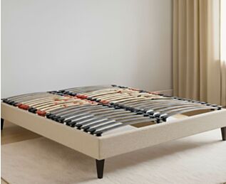 Sommier électrique Essentiel Plus Beige– 180x200 cm (2 couchages 90x200 cm) 