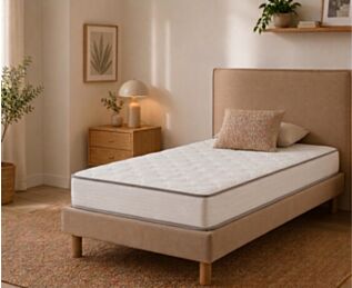 Ensemble literie Leon beige - 90x190 cm 