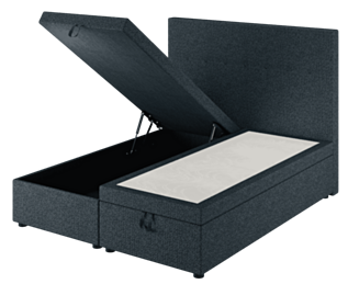 Lit Coffre Cassia Bleu - 160x200 cm