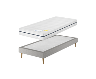 Ensemble Adam / Cirse Deco Anthracite - 90x200 cm