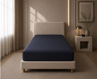 Ambiance drap-housse Satin Midnight Bonnet 35 - 90X200 cm