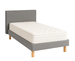 Ensemble literie Leon Gris - 90 x 190 cm