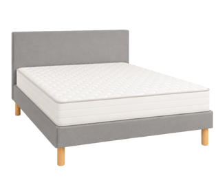 Ensemble literie Leon Gris - 140 x 200 cm