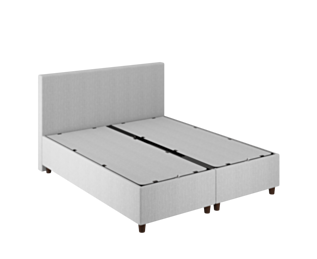 Lit Coffre Alpha Gris clair - 140x200 cm