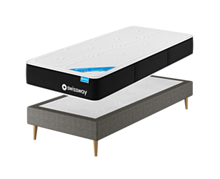 Ensemble Newport / Cosmos Deco Gris - 90x190 cm