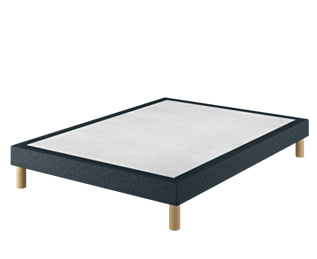 Sommier Tapissier Cirse Deco Bleu - 140x190 cm