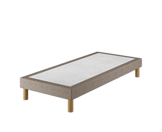 Sommier Tapissier Cirse Deco Taupe - 120x200 cm