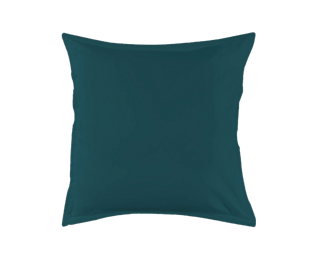 Taie d'oreiller Coton Pétrole - 63x63 cm