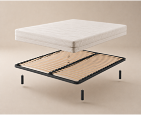 Ensemble Matelas Ligo / Sommier 20 lattes - 140x200 cm 