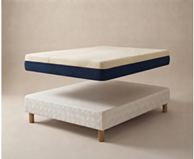 Ensemble matelas Aurore / sommier Cirse - 90x190 cm