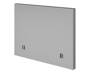 Tête de lit Kahaia Page Ashgrey 160 - H120 cm