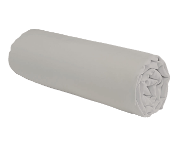 Drap-housse Percale Gris Clair - 140x200 cm