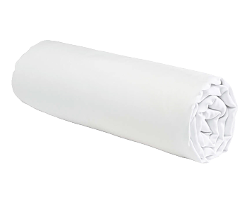 Drap-housse Satin Blanc Bonnet 35 - 140x190 cm