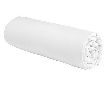 Drap-housse Satin Blanc Bonnet 35 - 180x200 cm