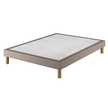 Sommier Tapissier Cirse Deco Taupe - 140x190 cm