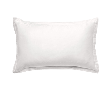 Taie d'oreiller satin Blanc - 50x70 cm