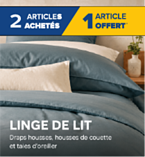 Linge de lit en promotion